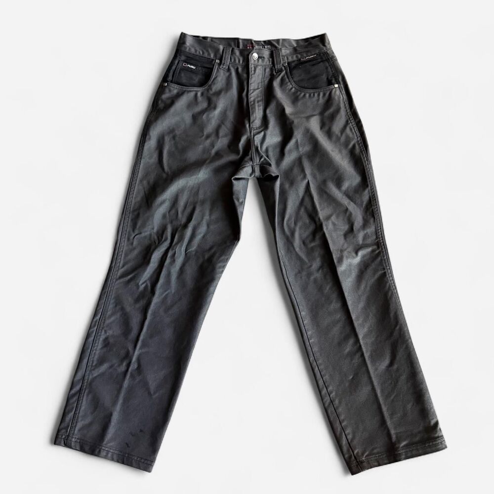 Fubu Men's Black and Grey Jeans